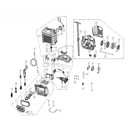 Pressure Washer Cordless 2x𝑃20ˢ 80℔ iNGCO ⓓiscontinued-Tool Only-