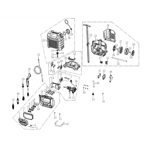 Pressure Washer Cordless 2x𝑃20ˢ 80℔ iNGCO ⓓiscontinued-Tool Only-