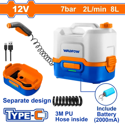 Pressure Washer Cordless 7℔ WADFOW-