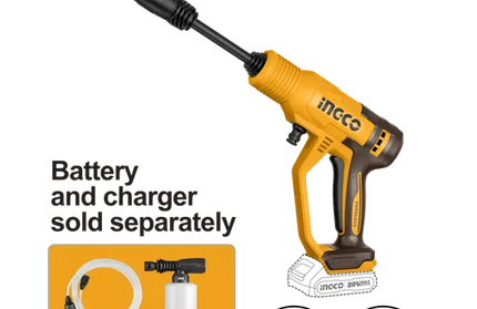 Pressure Washer Cordless 𝑃20ˢ 24℔ iNGCO-Tool Only-