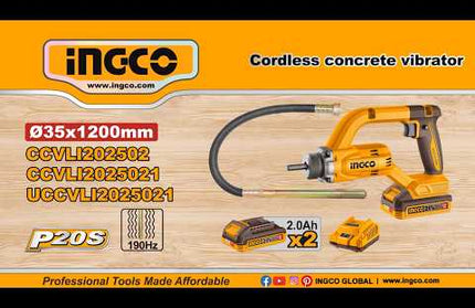 INGCO Cordless Concrete Vibrator CCVLI202502