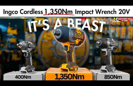 Ingco 1350Nm Cordless Impact Wrench 3/4in 20V CIWLI201351 – test review