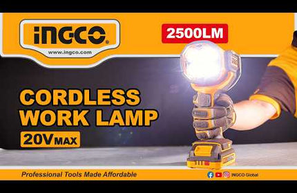 20V 2500LM Cordless Work Lamp/Flashlight INGCO CWLI20885 – official INGCO Global video