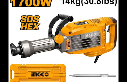 INGCO Demolition Breaker 14kg 1700W PDB170068