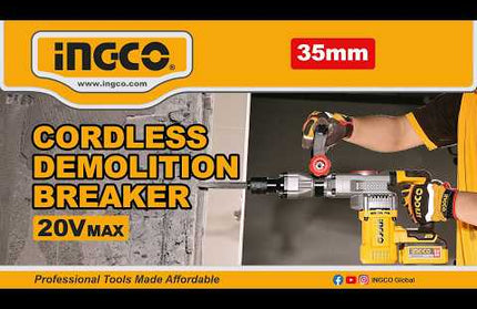20V Cordless Demolition Breaker 16J INGCO CDBLI20358 – official INGCO Global video