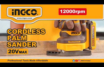 20V Cordless Palm Sander INGCO CPSLI2024 – official INGCO Global video
