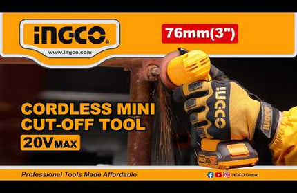 20V 76mm Brushless Cordless Mini Cut-off Tool INGCO CAGLI7601 – official INGCO Global video