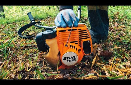 STIHL FS 55R Edge Trimmer in Action