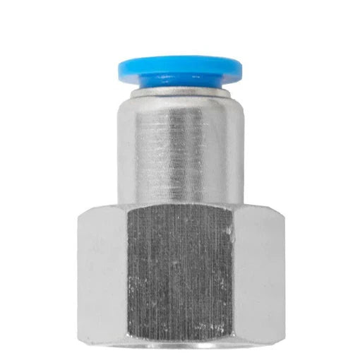 Push In PU Hose Adapter Female-4mm x 1/8"-