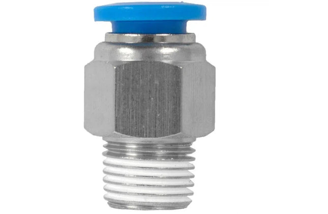 Push In PU Hose Adapter Male-4mm x 1/8"