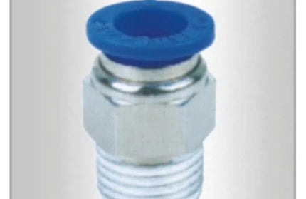 Push In PU Hose Adapter Male-4mm x 1/8"-