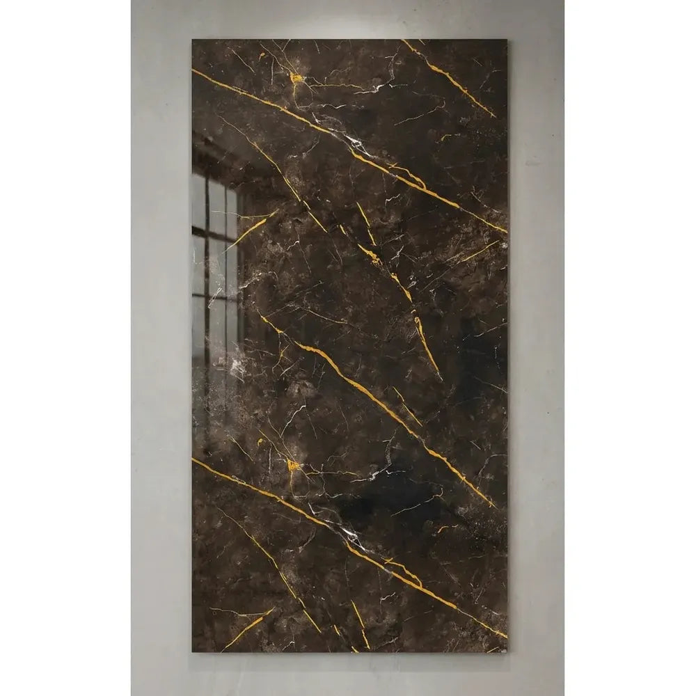 PVC Marble Hard Sheet-1.2x2.4m x 2.5mm-Black-each