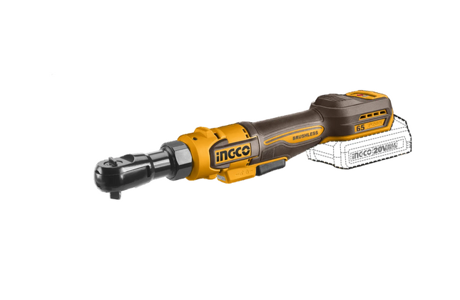 Ratchet Driver Cordless 𝑃20ˢ 3/8" 65𝑁-𝑚 iNGCO-Tool Only