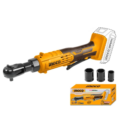 Ratchet Driver Cordless 𝑃20ˢ 3/8" 65𝑁-𝑚 iNGCO-Tool Only