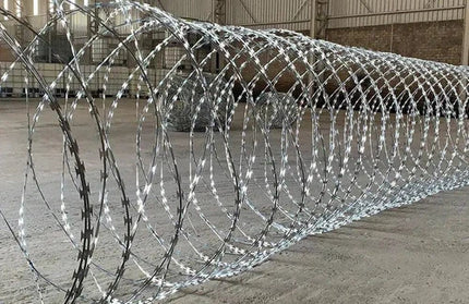 Razor Wire Barbed Tape Concertina-𝐻450𝑚𝑚 x 𝐿10𝑚-
