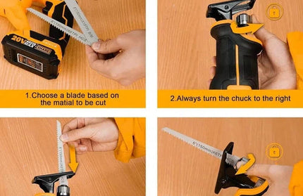 Reciprocating Saw Cordless 𝑃20ˢ iNGCO-Tool Only-