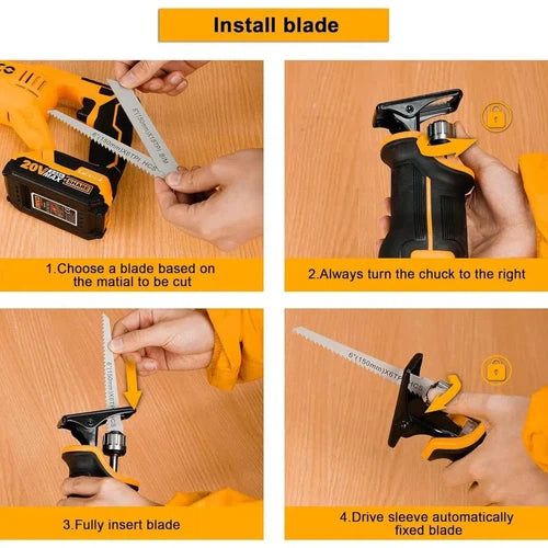 Reciprocating Saw Cordless 𝑃20ˢ iNGCO-Tool Only-