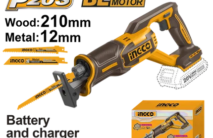 Reciprocating Saw Cordless 𝑃20ˢ iNGCO-Tool Only-