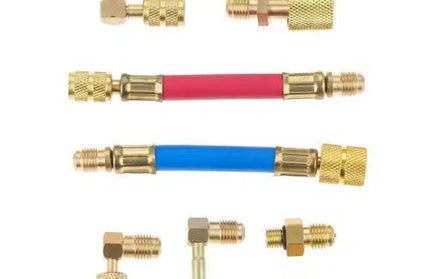 Refrigerant Automotive Swivel Adapters 8pc Kit-Default Title