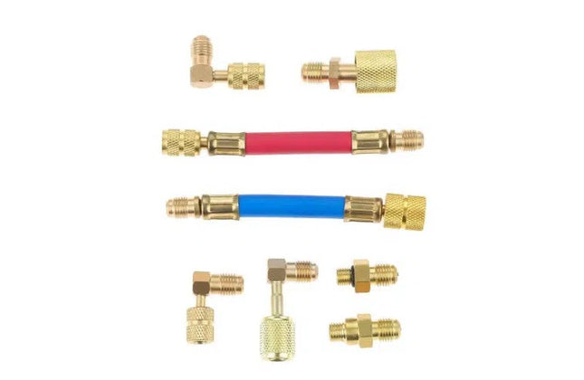 Refrigerant Automotive Swivel Adapters 8pc Kit-Default Title