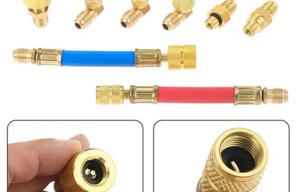 Refrigerant Automotive Swivel Adapters 8pc Kit-