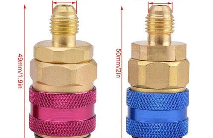 Refrigerant Quick Coupler Adapter Set R134a-