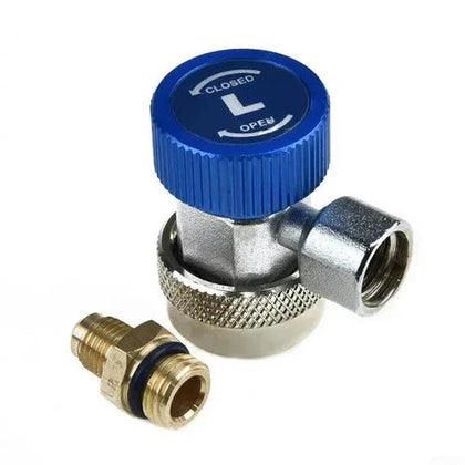 Refrigerant Quick Coupler R134a Single-Blue