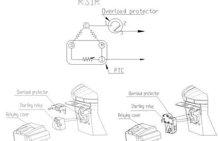 Refrigerator Compressor R134a Donper-1/5HP/170𝑊-