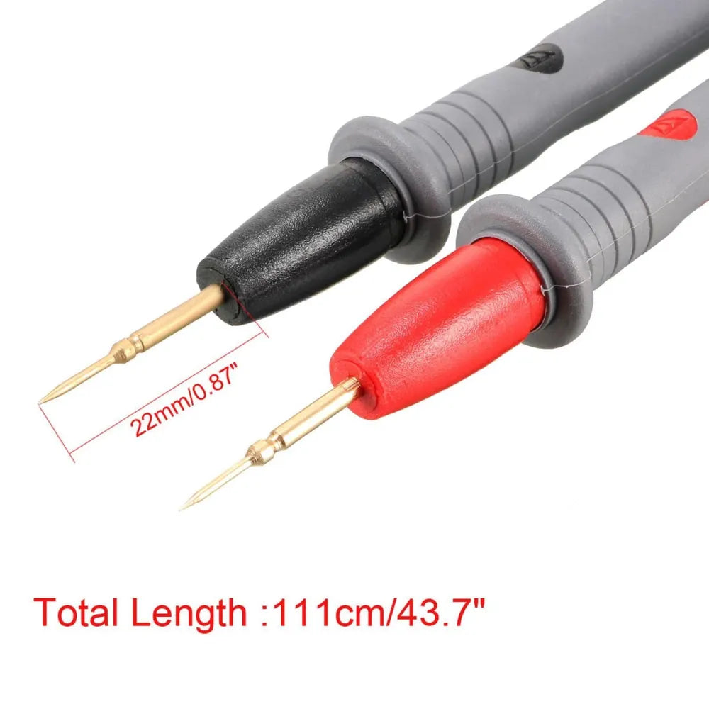 Replacement Leads for Multimeter with Croc Clips-
