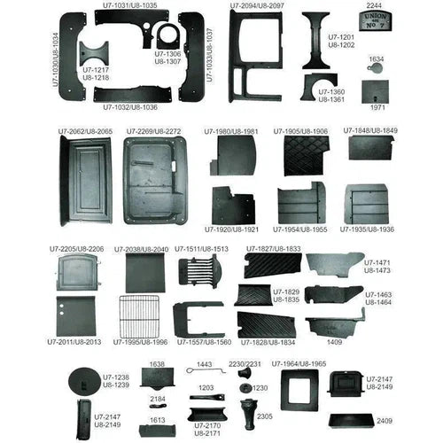 Replacement Parts for Union 8-Coal Stoves-Union Coal-Brick Back-diyshop.co.za