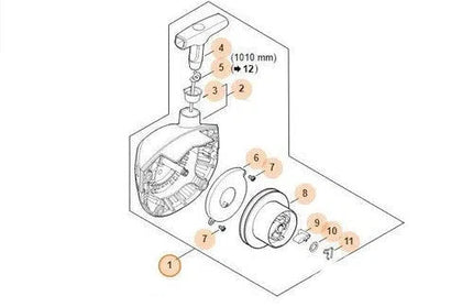 Rewind Starter Complete FS161/FS291 STIHL-