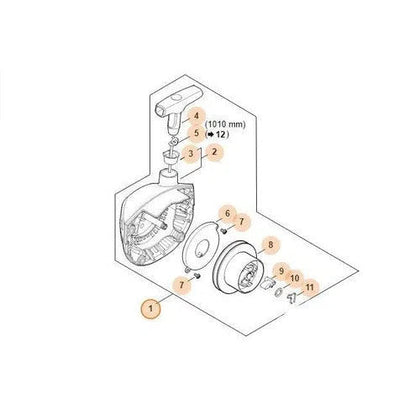 Rewind Starter Complete FS161/FS291 STIHL-