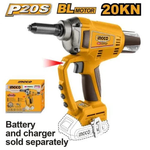Rivet Gun Cordless 20𝑉 iNGCO(discontinued)-Tool Only-