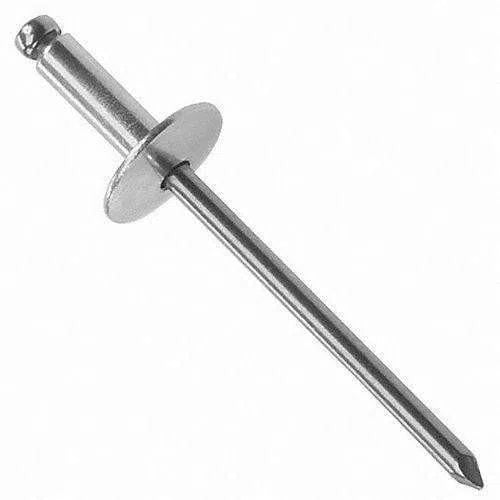 Rivet Large Flange Aluminium 𝑝/𝑔ram-4.0x10𝑚𝑚(±558/𝐾𝑔)-