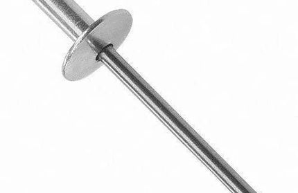 Rivet Large Flange Aluminium 𝑝/𝑔ram-4.0x10𝑚𝑚(±558/𝐾𝑔)