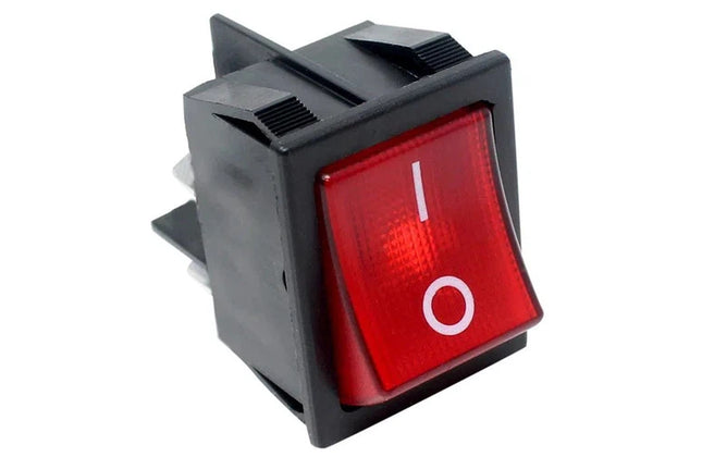 Rocker Switch Illuminated-Single DPST/16𝐴/250𝑉/(26x22𝑚𝑚)