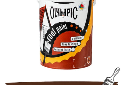 Roof Paint Universal Acrylic Olympic-5ℓ-Brown
