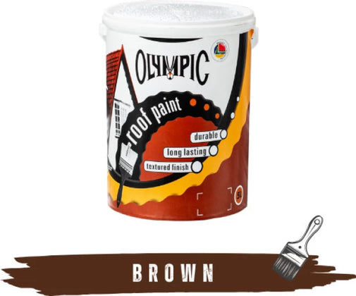 Roof Paint Universal Acrylic Olympic-5ℓ-Brown