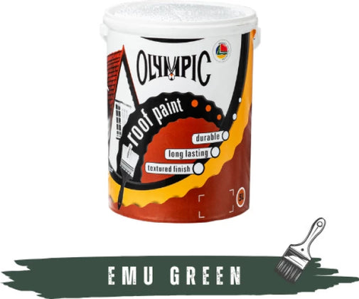 Roof Paint Universal Acrylic Olympic-5ℓ-EMU Green