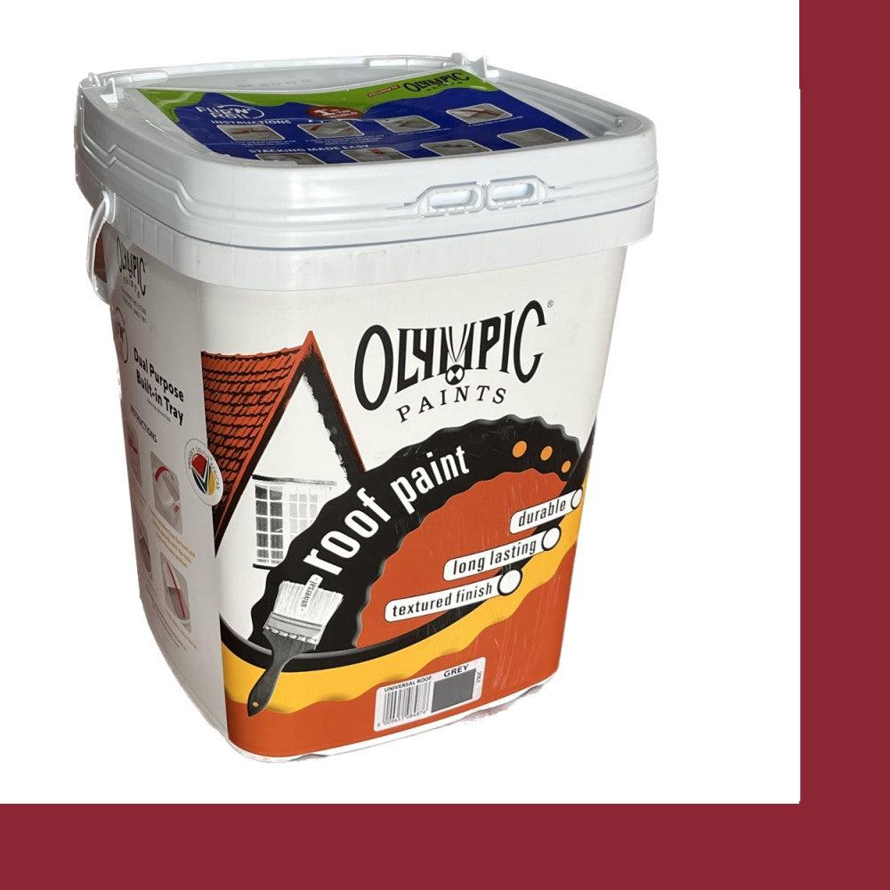 Roof Paint Universal Acrylic Olympic-Paint-Olympic-Red-20ℓ-diyshop.co.za