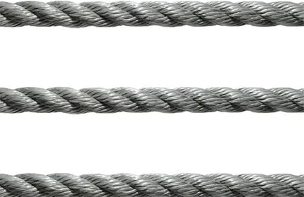 Rope Polypropylene Steel Flex 3 Strand-⌀10𝑚𝑚-Light Grey-𝑝/𝑚eter