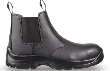 Safety Boot Chelsea Pull On-5-Brown-