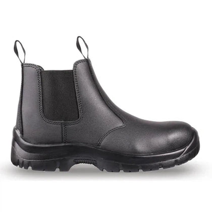 Safety Boot Chelsea Pull On-5-Brown-