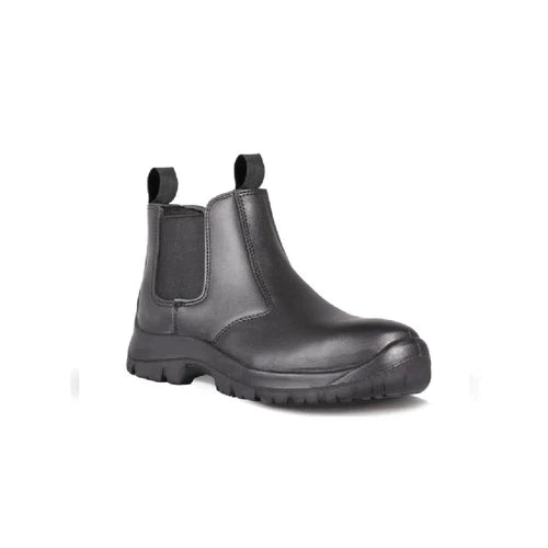 Safety Boot Chelsea Pull On-5-Brown-