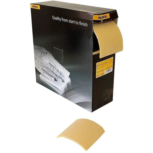 Sand Paper Sponge Backed Gold Felx Mirka-P1000-115x125mm-