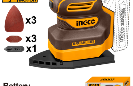Sander Mouse Cordless 𝑃20ˢ iNGCO-Tool Only