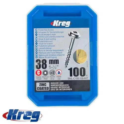 Screw Pocket Hole Coarse Thread Kreg-38mm-p/100-