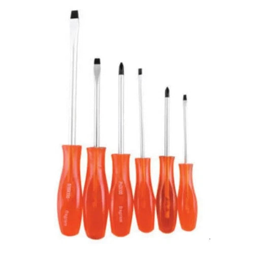 Screwdriver Set 6pc Red Handle Torero-