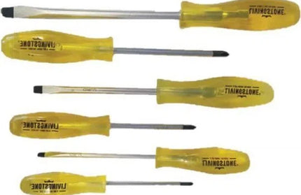 Screwdriver Set 6pc Yellow Handle Livingstone-Default Title