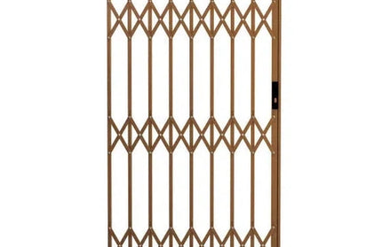 Security Gate Trellis Steel Heavy Duty-𝑤840 x 𝐻2000𝑚𝑚-Brown